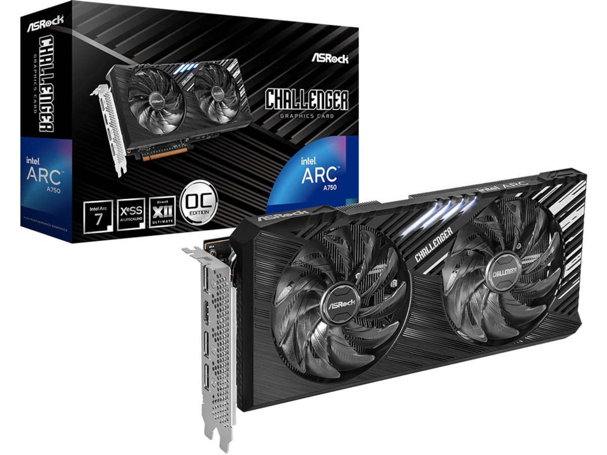 ASRock Intel Arc A750 Challenger SE 8GB OC Grafikkort