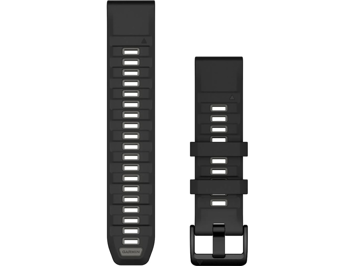 Garmin QuickFit Silikonerem 22mm (sort/grå) Rem