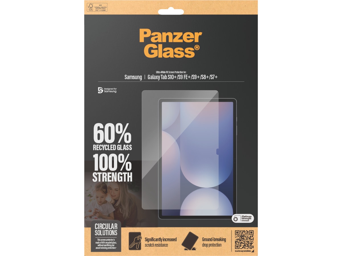 PanzerGlass Galaxy Tab S7+/S8+/S9+/S9 FE+/S10+ Skærmbeskytter Skærmbeskyttelse tablet