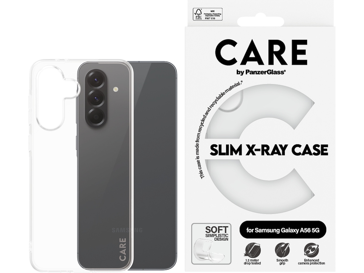 PanzerGlass CARE Galaxy A56 5G Fashion silikone cover (gennemsigtig) Mobilcover