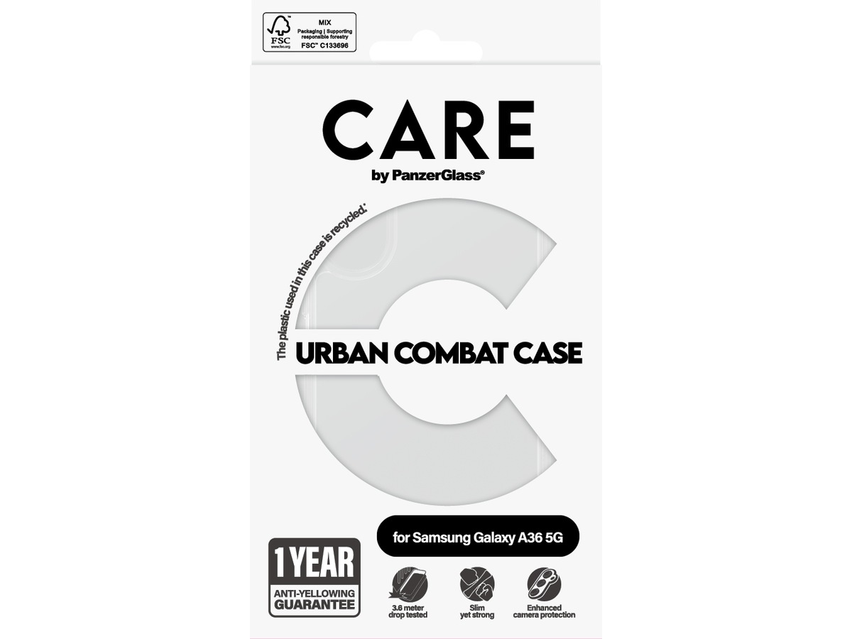 PanzerGlass CARE Galaxy A36 5G Urban Combat deksel (gennemsigtig) Mobilcover