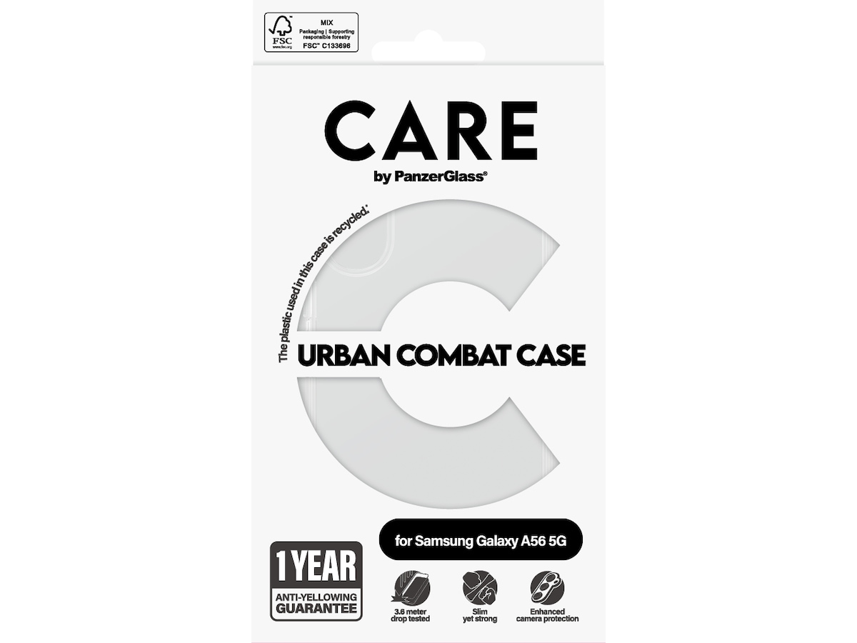 PanzerGlass CARE Galaxy A56 5G Urban Combat deksel (gennemsigtig) Mobilcover