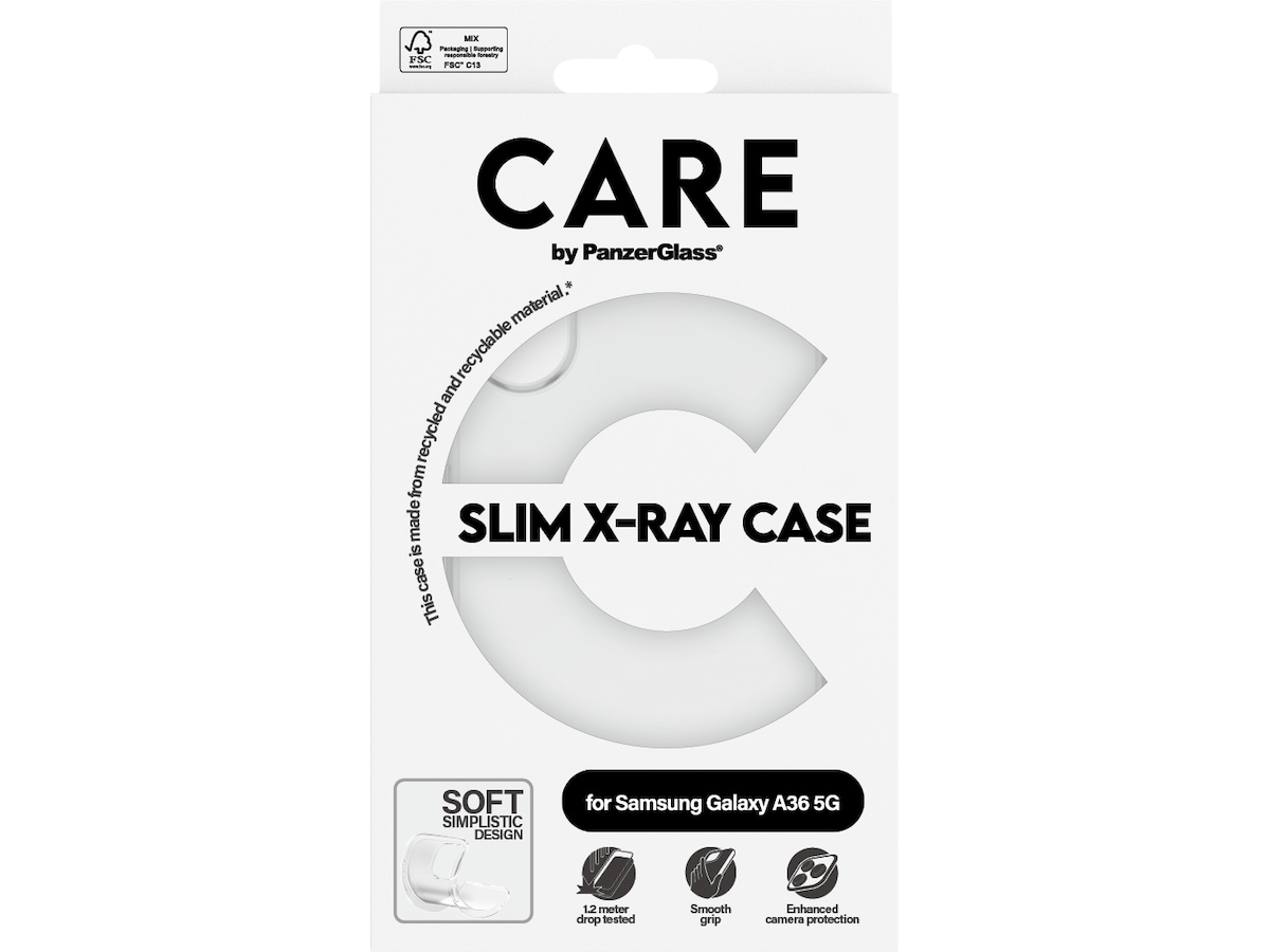 PanzerGlass CARE Galaxy A36 5G Fashion silikone cover (gennemsigtig) Mobilcover