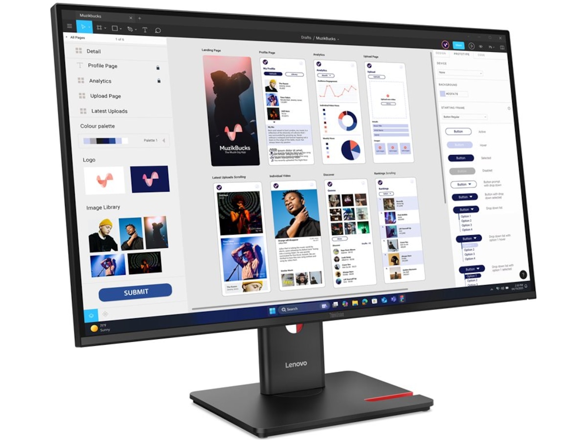 Lenovo 32" 4K skærm ThinkVision T32UD-40 Skærme