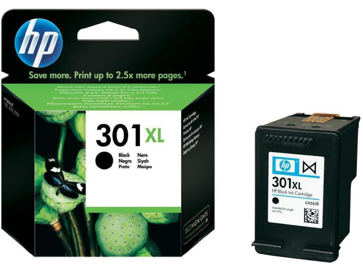 HP Blæk 301XL Sort Blækpatroner