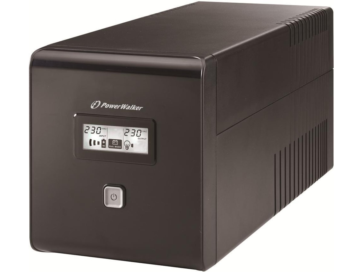 BlueWalker PW UPS VI 1000 LCD Schuko UPS og UPS-batteri