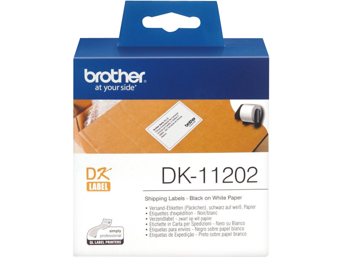 Brother DK-11202 Forsendelsesetiketter rull à 300 Label produkter