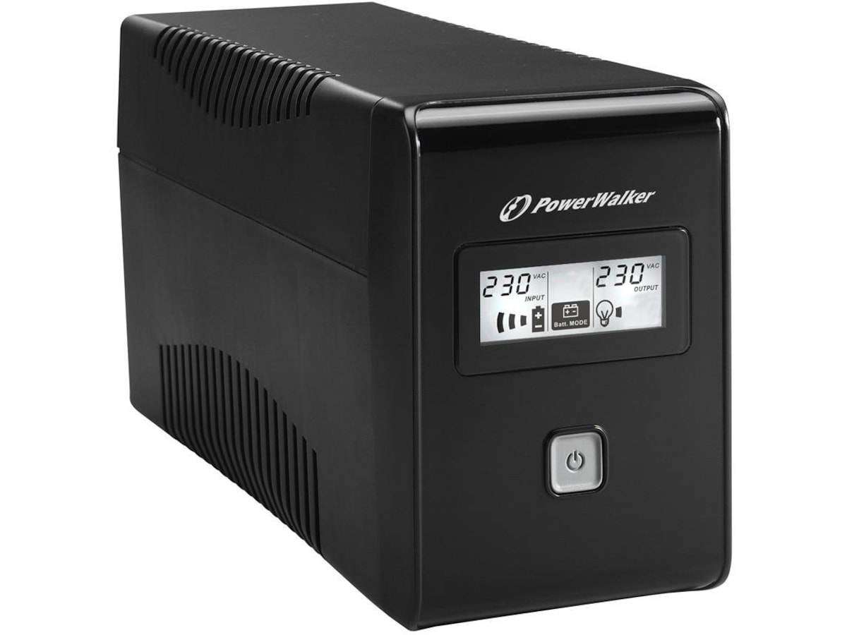 BlueWalker PW UPS VI 850 LCD Schuko UPS og UPS-batteri