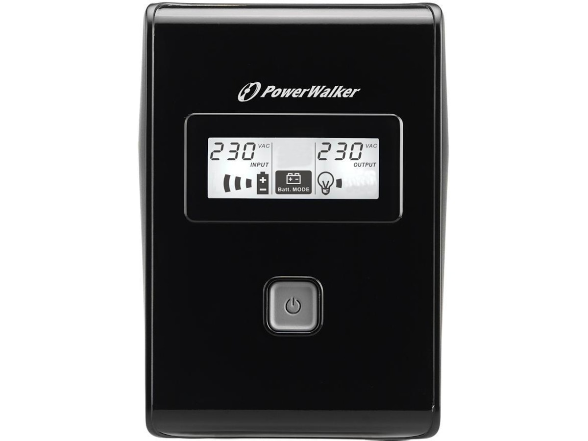 BlueWalker PW UPS VI 850 LCD Schuko UPS og UPS-batteri