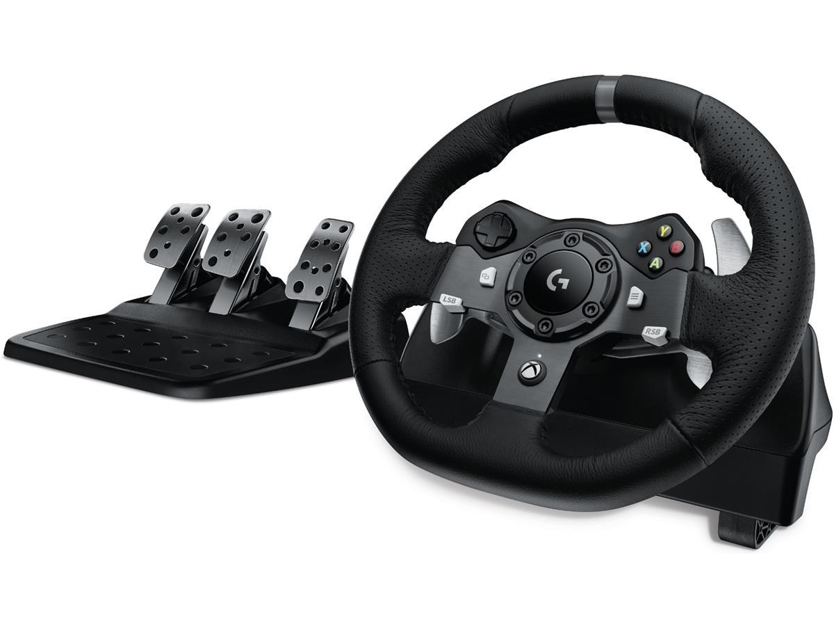 Logitech G920 Driving Force Racing Rat og pedaler
