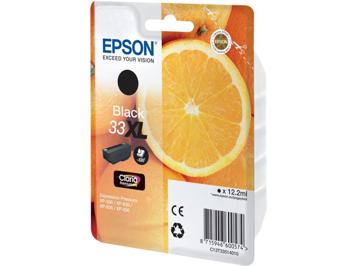 Epson Blæk 33XL Sort Blækpatroner