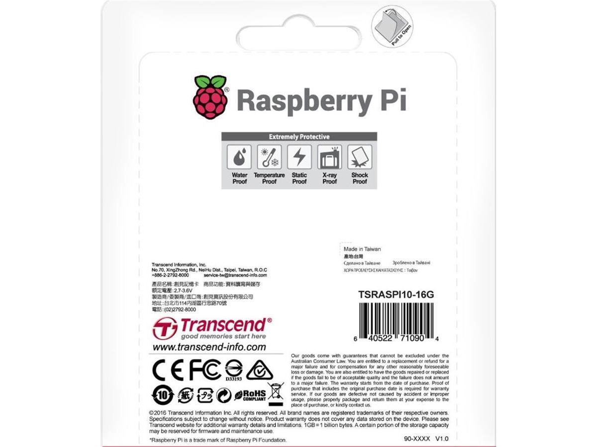 Raspberry Pi NOOBS 16GB Tilbehør