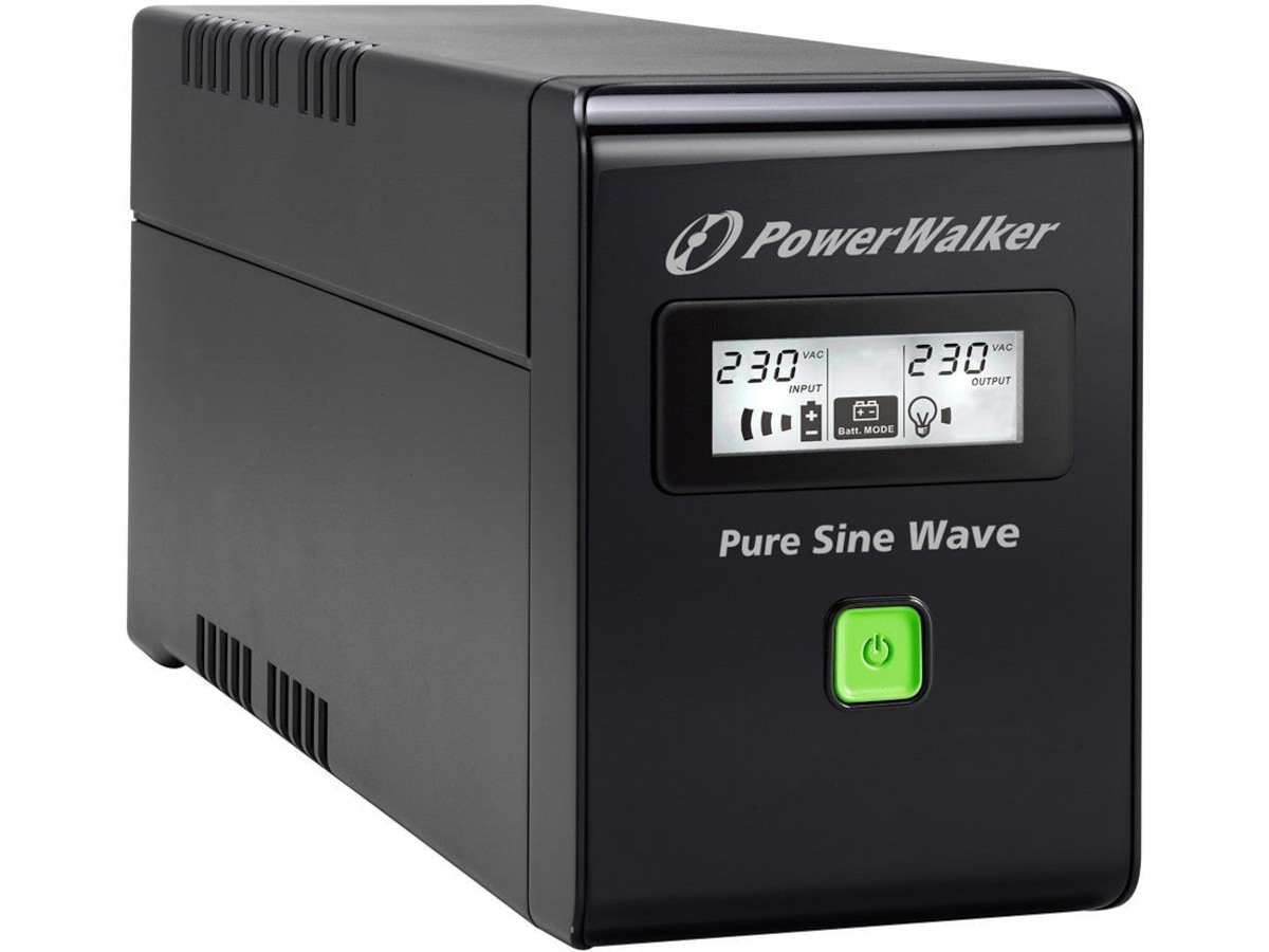 BlueWalker PW UPS VI 600 SW Schuko UPS og UPS-batteri