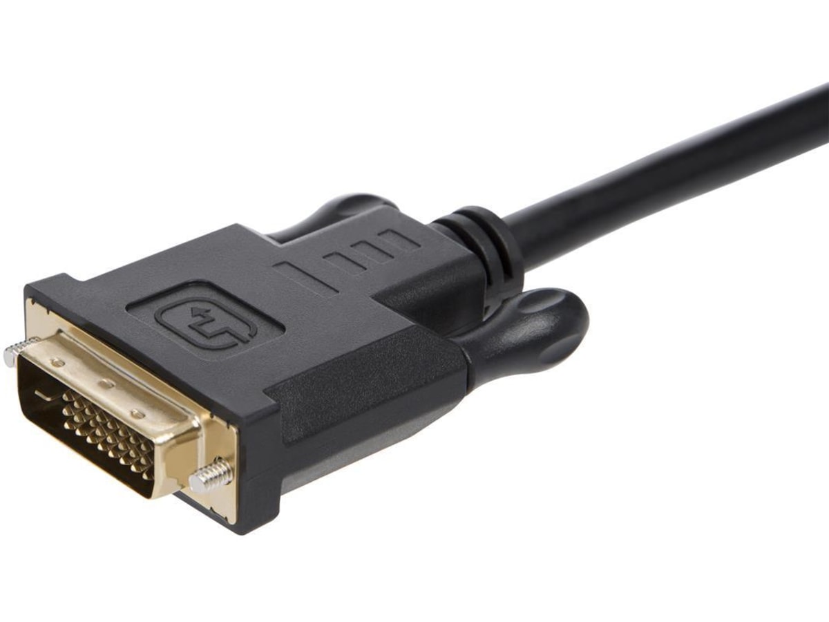 Displayport til DVI-D kabel 1m (sort) Monitor