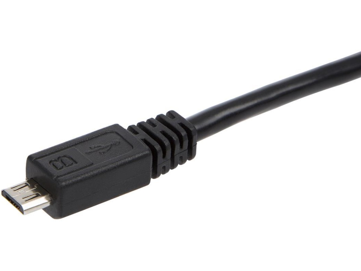 USB-A til USB Micro-B kabel 3m (sort) USB-kabler