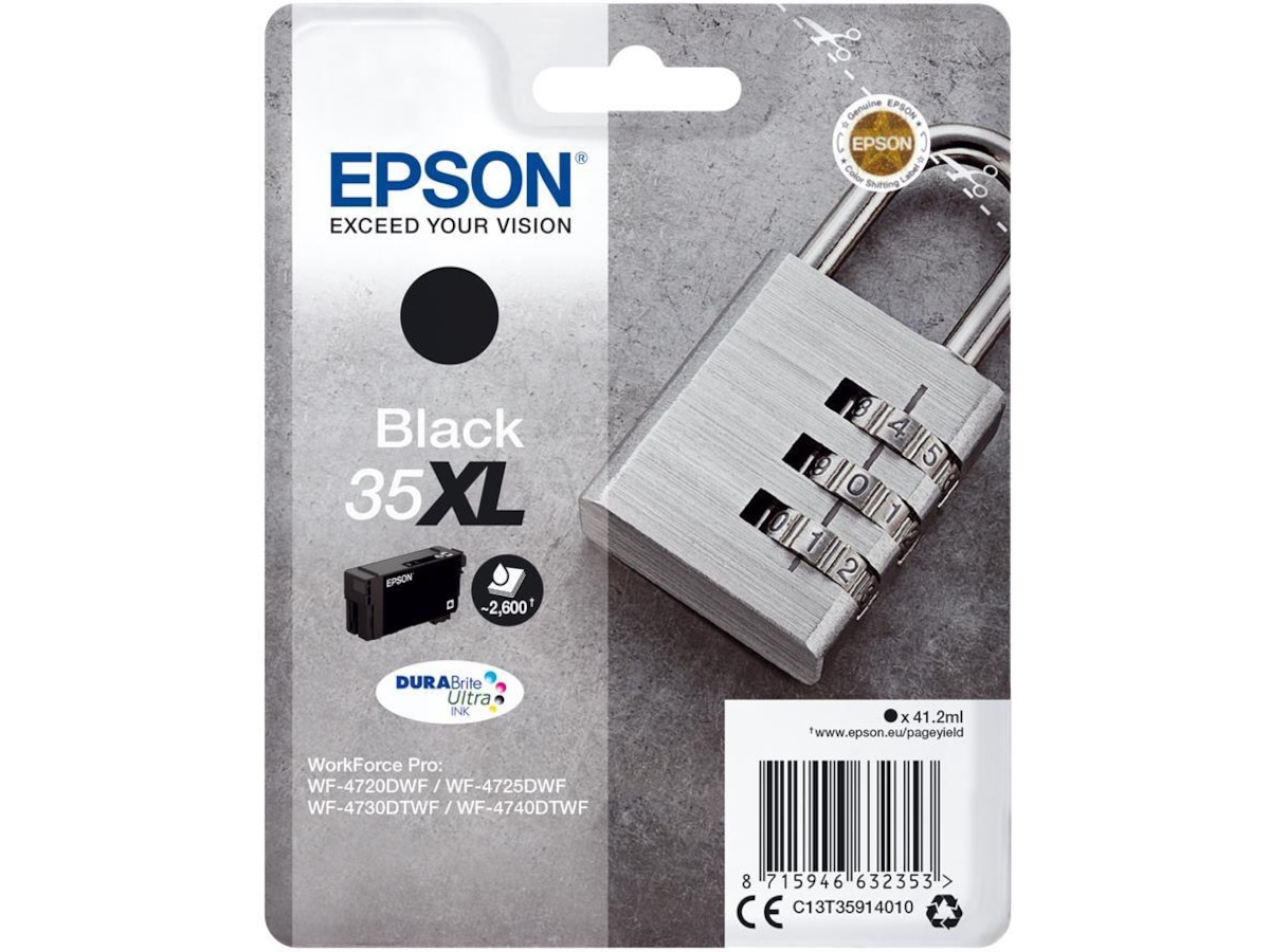 Epson Blæk 35XL Sort Blækpatroner