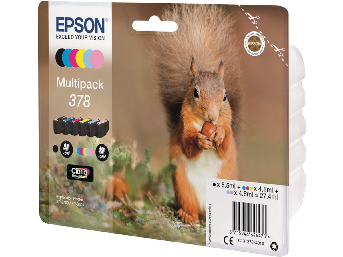 Epson Blæk 378 Multipack Blækpatroner