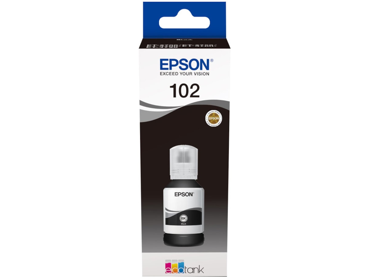 Epson 102 EcoTank sort blækflaske Blækpatroner