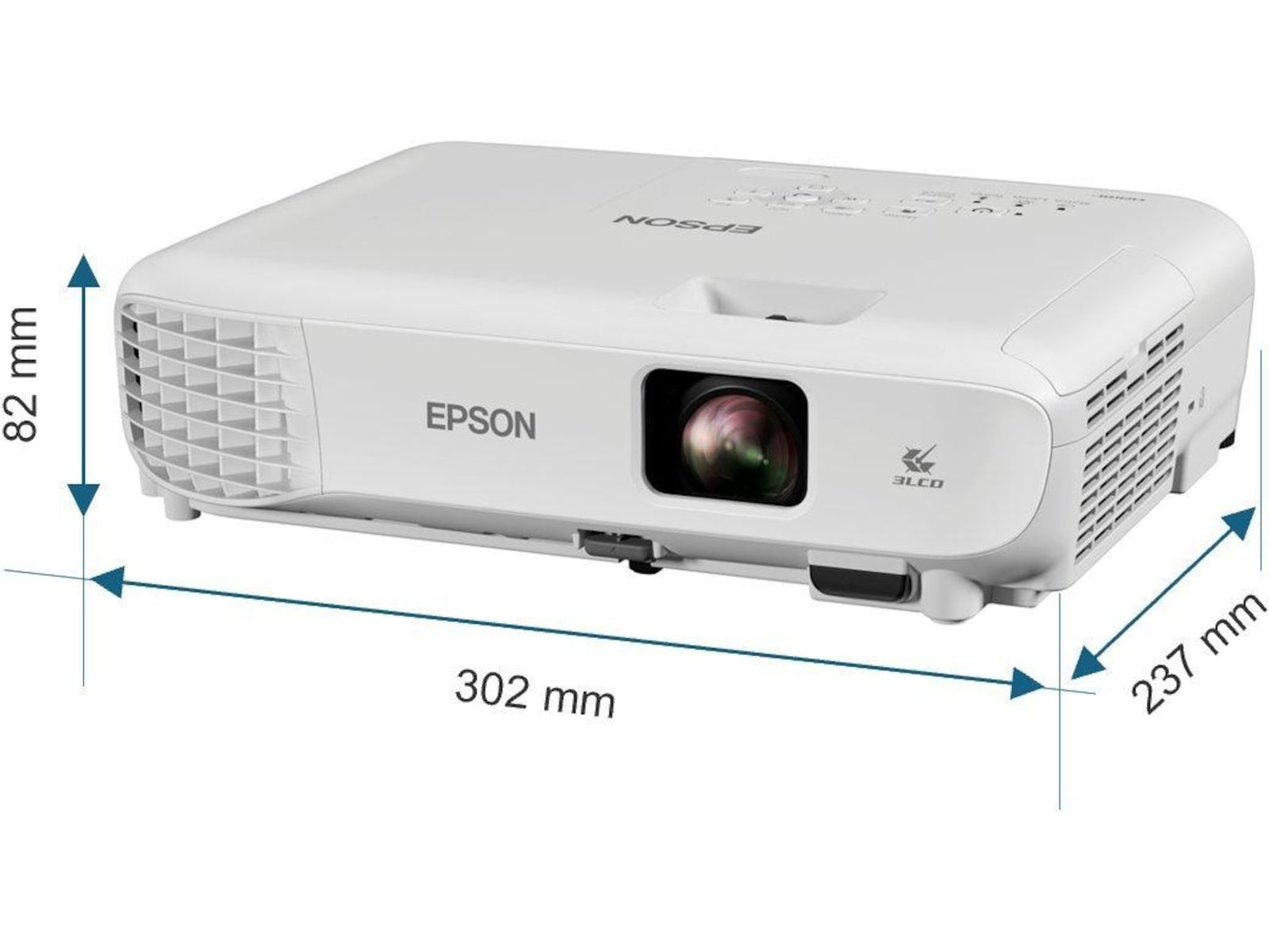 Epson EB-W53 3LCD projektor (hvid) Projektorer