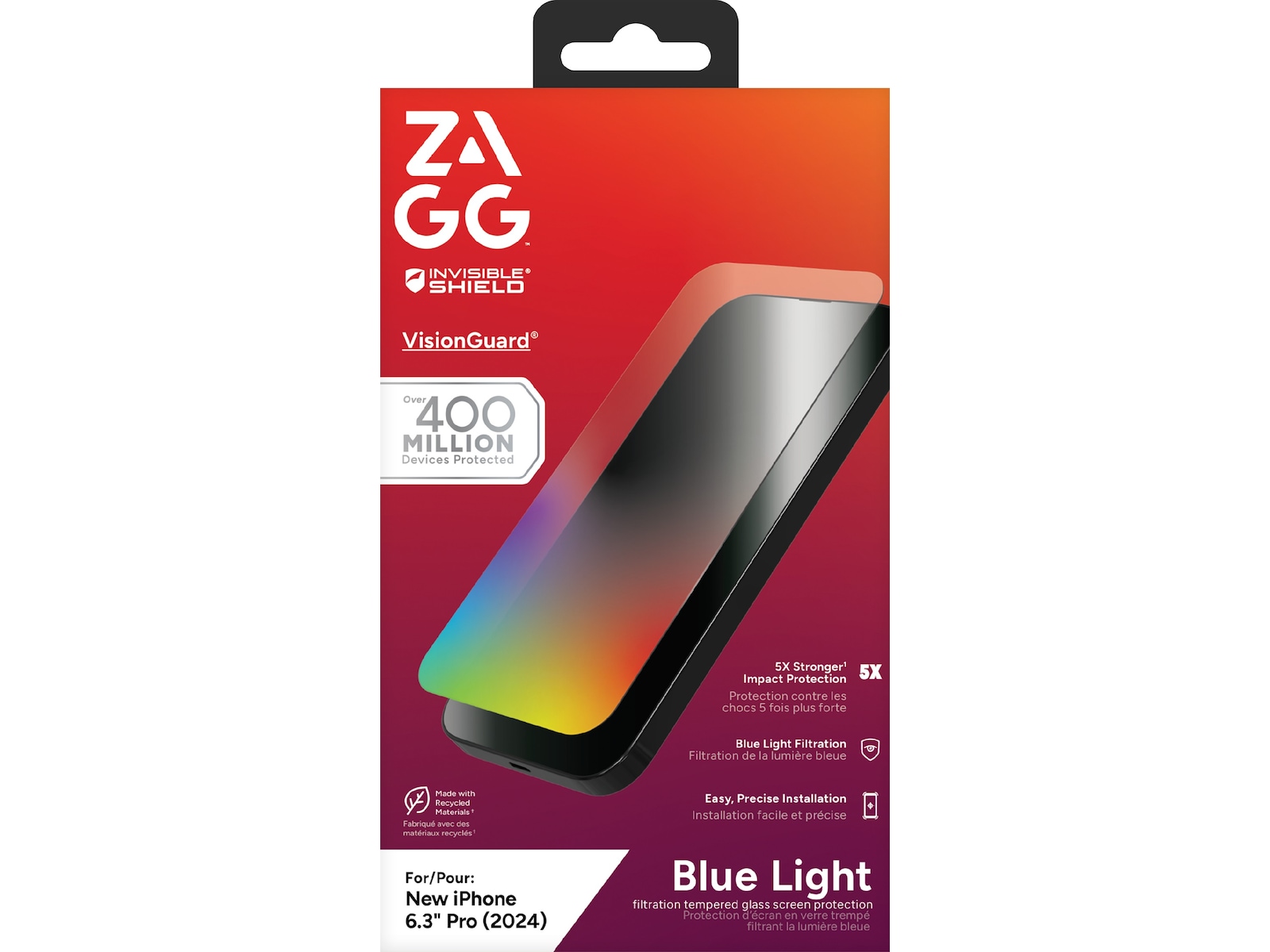 InvisibleShield Glass Elite VisionGuard iPhone 16 Pro Skærmbeskytter Skærmbeskyttelse mobiltelefon