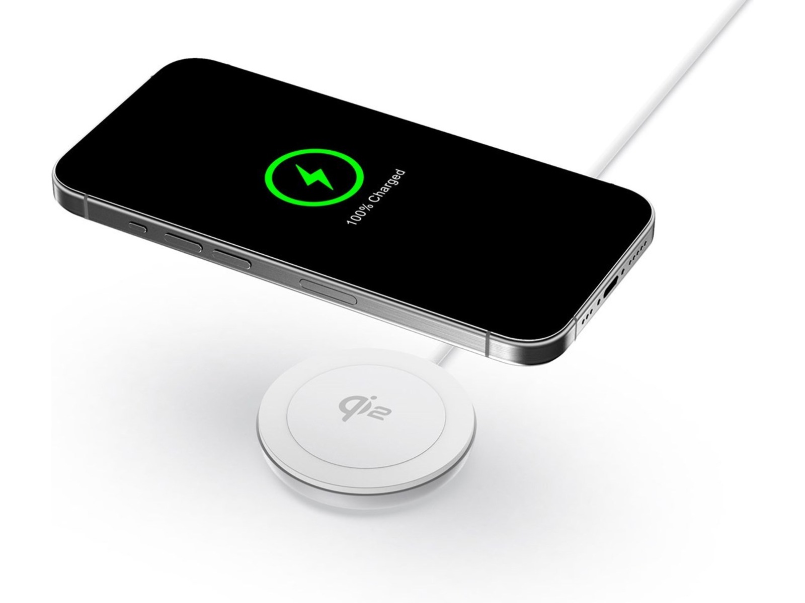 Andersson Qi2 15W Trådløs oplader (hvid) Trådløs oplader