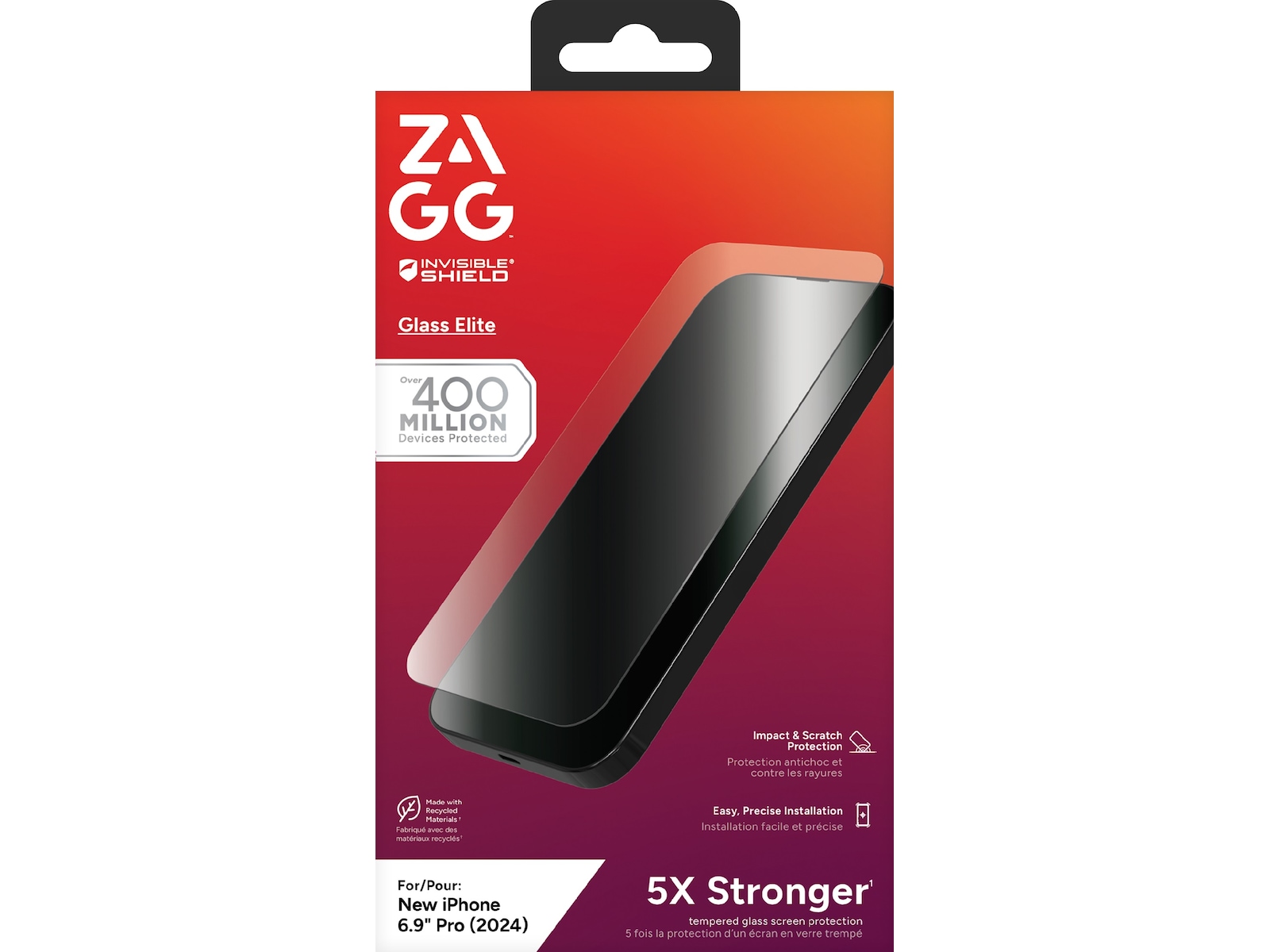 InvisibleShield Glass Elite iPhone 16 Pro Max Skærmbeskytter Skærmbeskyttelse mobiltelefon