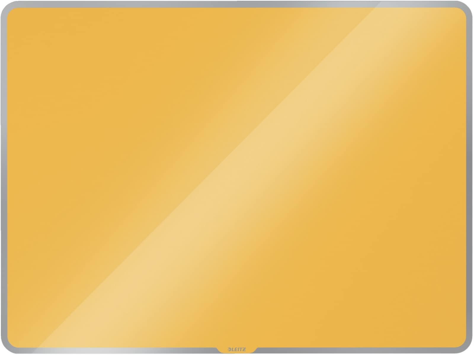 Leitz Cosy Glastavle - magnetisk whiteboardtavle 80x60 cm - varm gul Whiteboards
