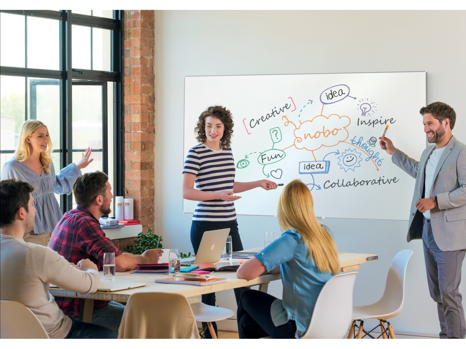 Nobo Whiteboard Impression Pro Widescreen 70" Nano Clean magnetisk tavle Whiteboards