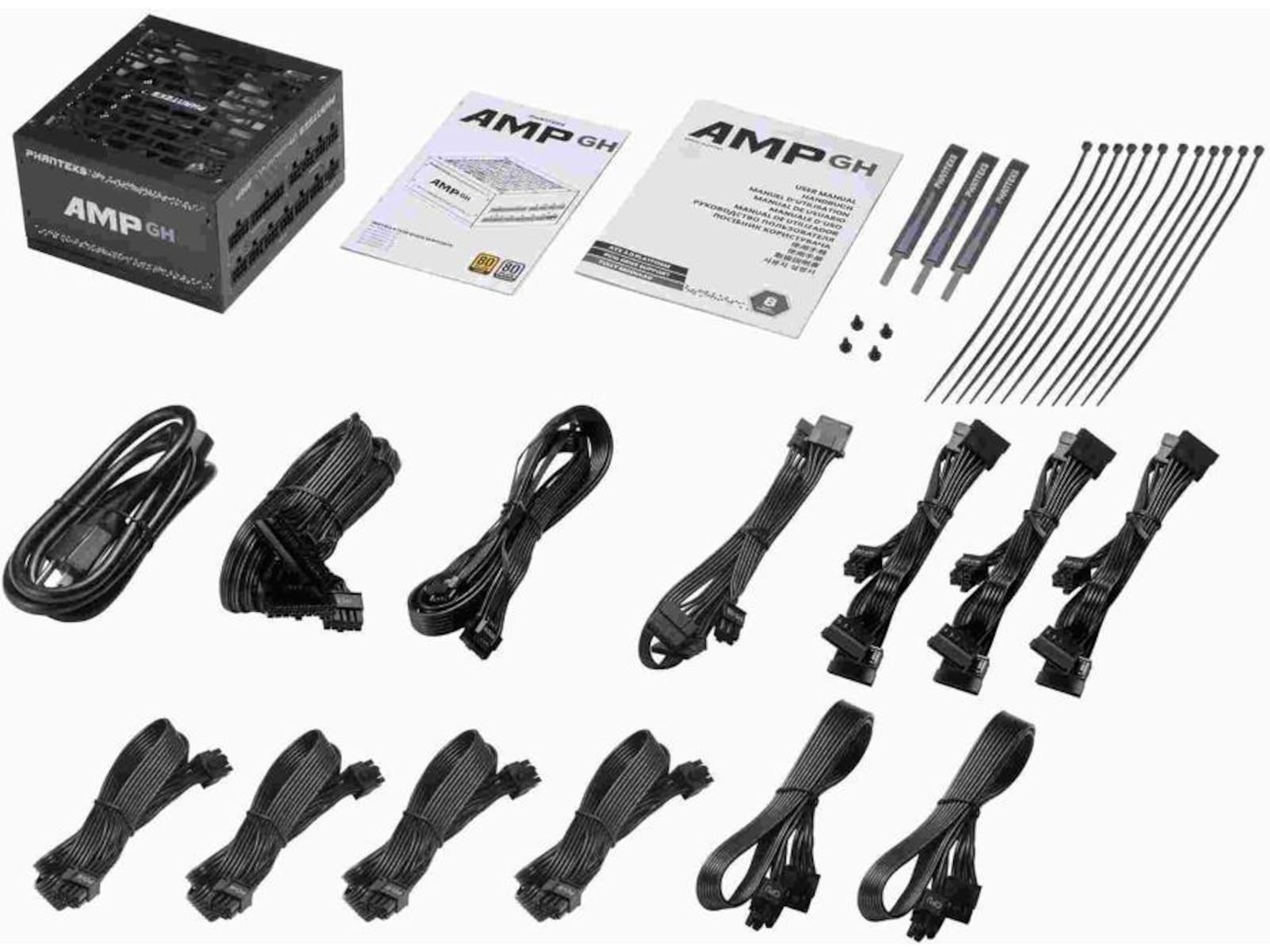 Phanteks AMP GH Komplett Edition 1200W 80+ Platinum PSU Strømforsyninger