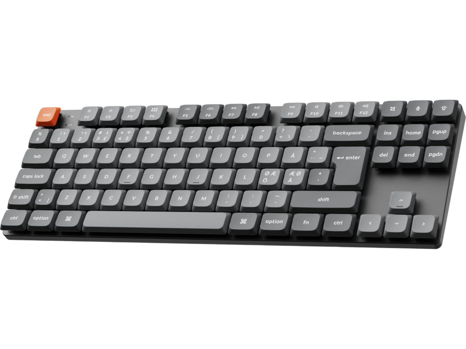Keychron K1 MAX QMK/VIA Gateron Brown trådløst gamingtastatur Gamingkeyboard