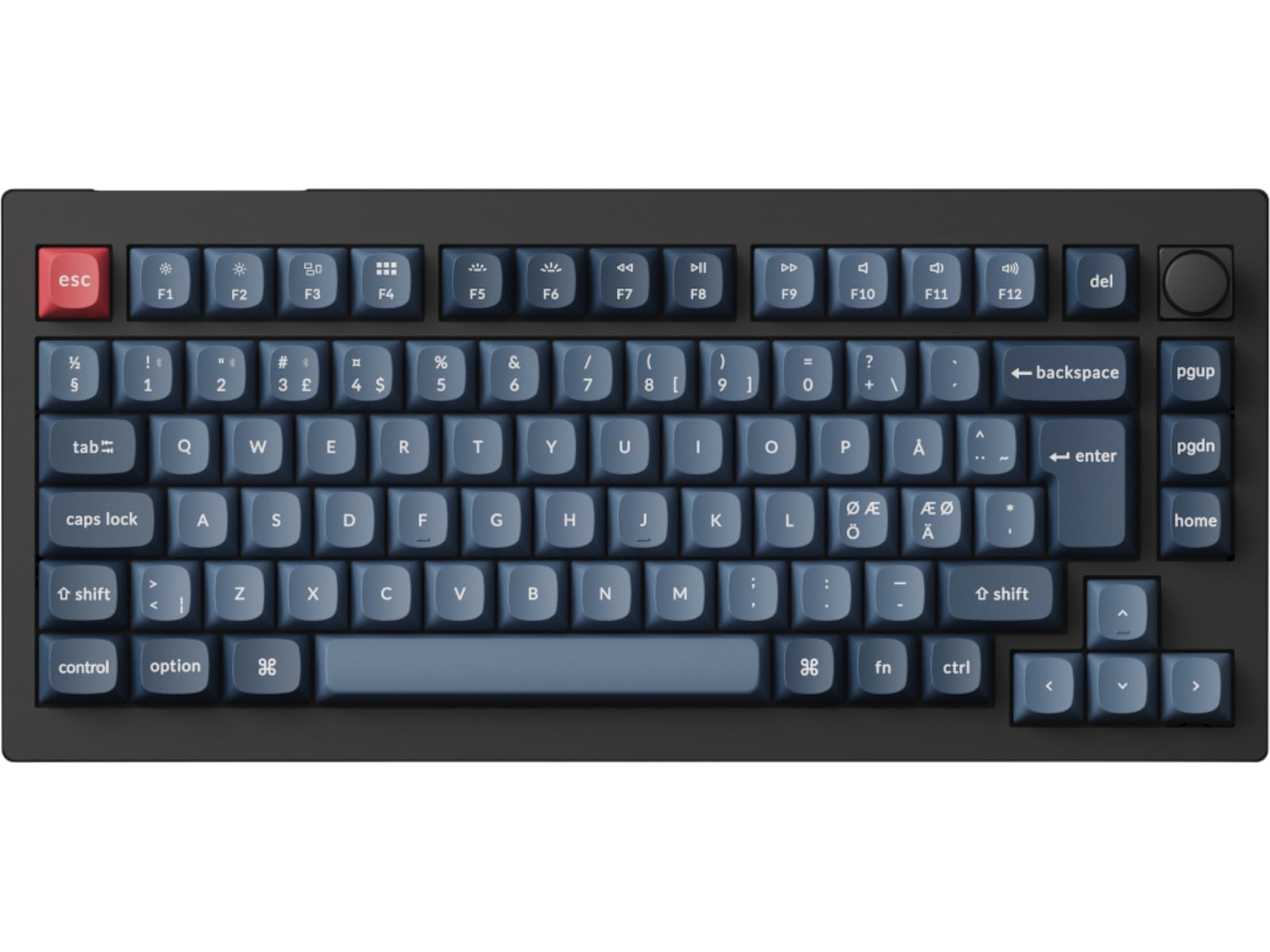 Keychron V1 MAX Gateron Jupiter Red trådløst gamingtastatur Gamingkeyboard