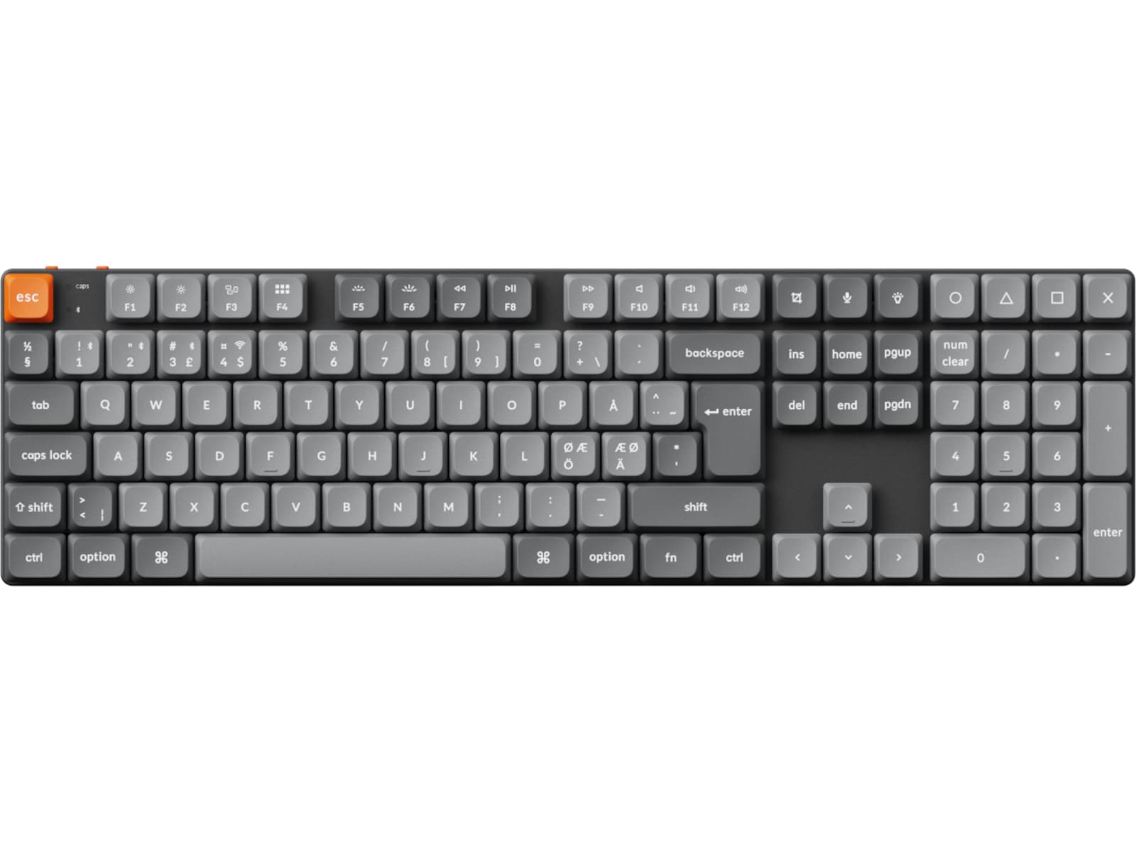 Keychron K5 MAX QMK/VIA Gateron Red trådløst gamingtastatur Gamingkeyboard