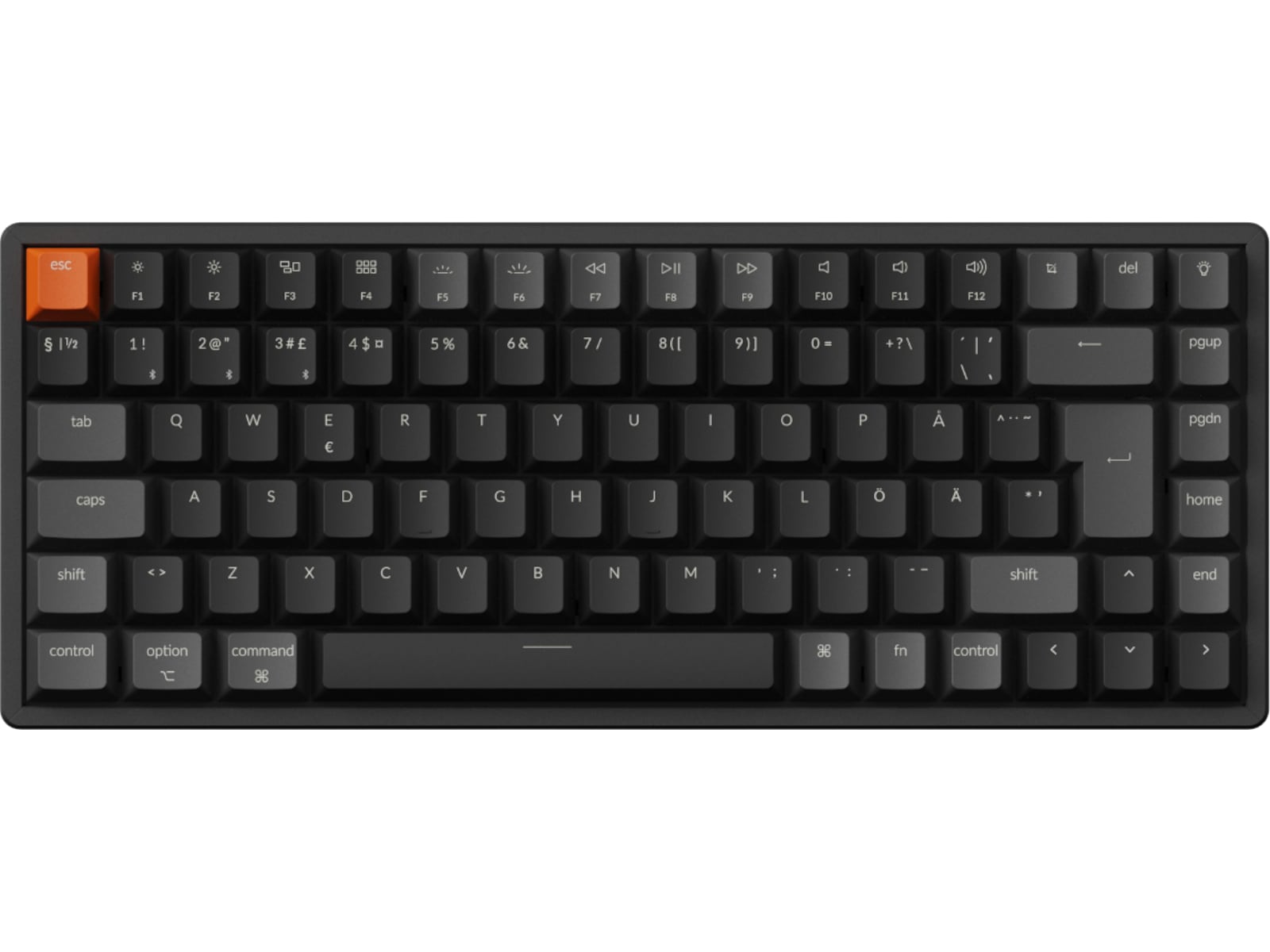 Keychron K2 V3 RGB Aluminium Hot Swap QMK Super Red trådløst tastatur Gamingkeyboard