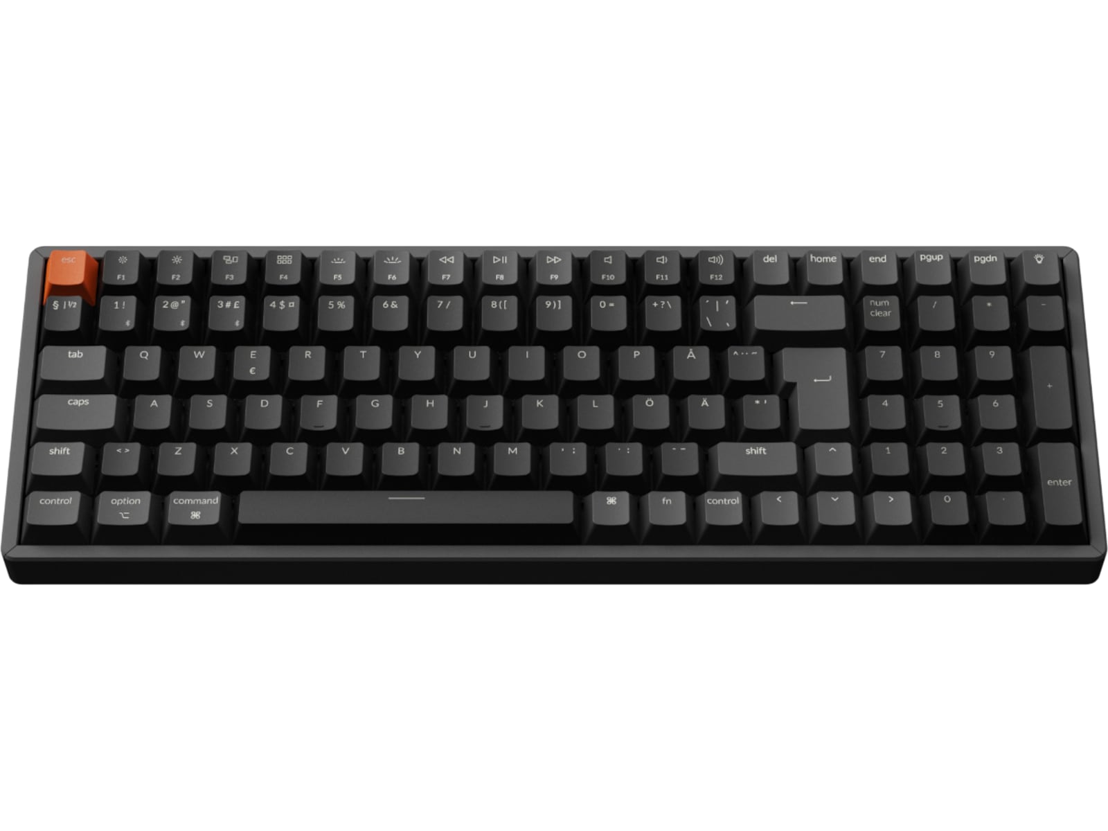 Keychron K4 V3 RGB Aluminium Hot Swap QMK Super Red Switch trådløst tastatur Gamingkeyboard