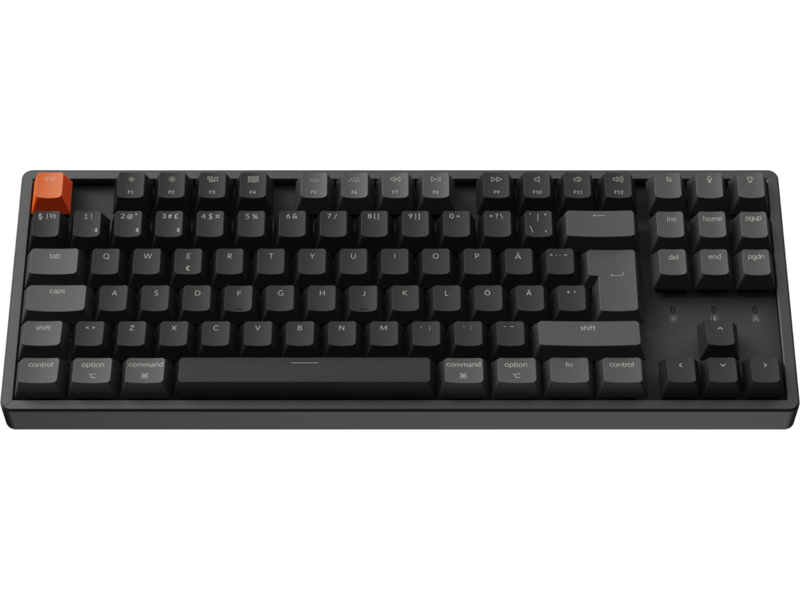 Keychron K8 V2 RGB Aluminium Hot Swap QMK Super Red trådløst tastatur Gamingkeyboard