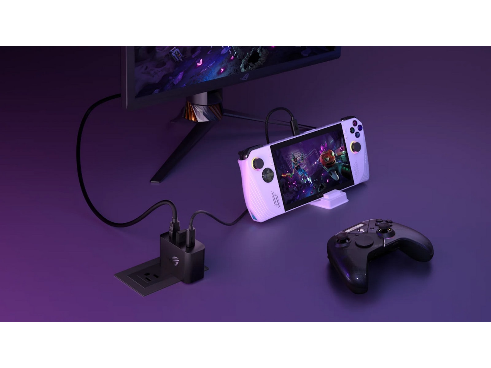 ASUS ROG Ally Gaming Charger Dock Tilbehør til spilkonsoller