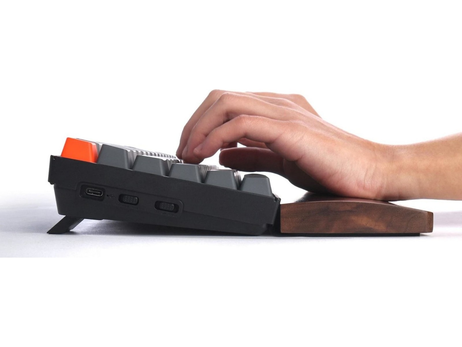 Keychron K2 håndledsstøtte i træ Tilbehør til gaming tastatur og mus