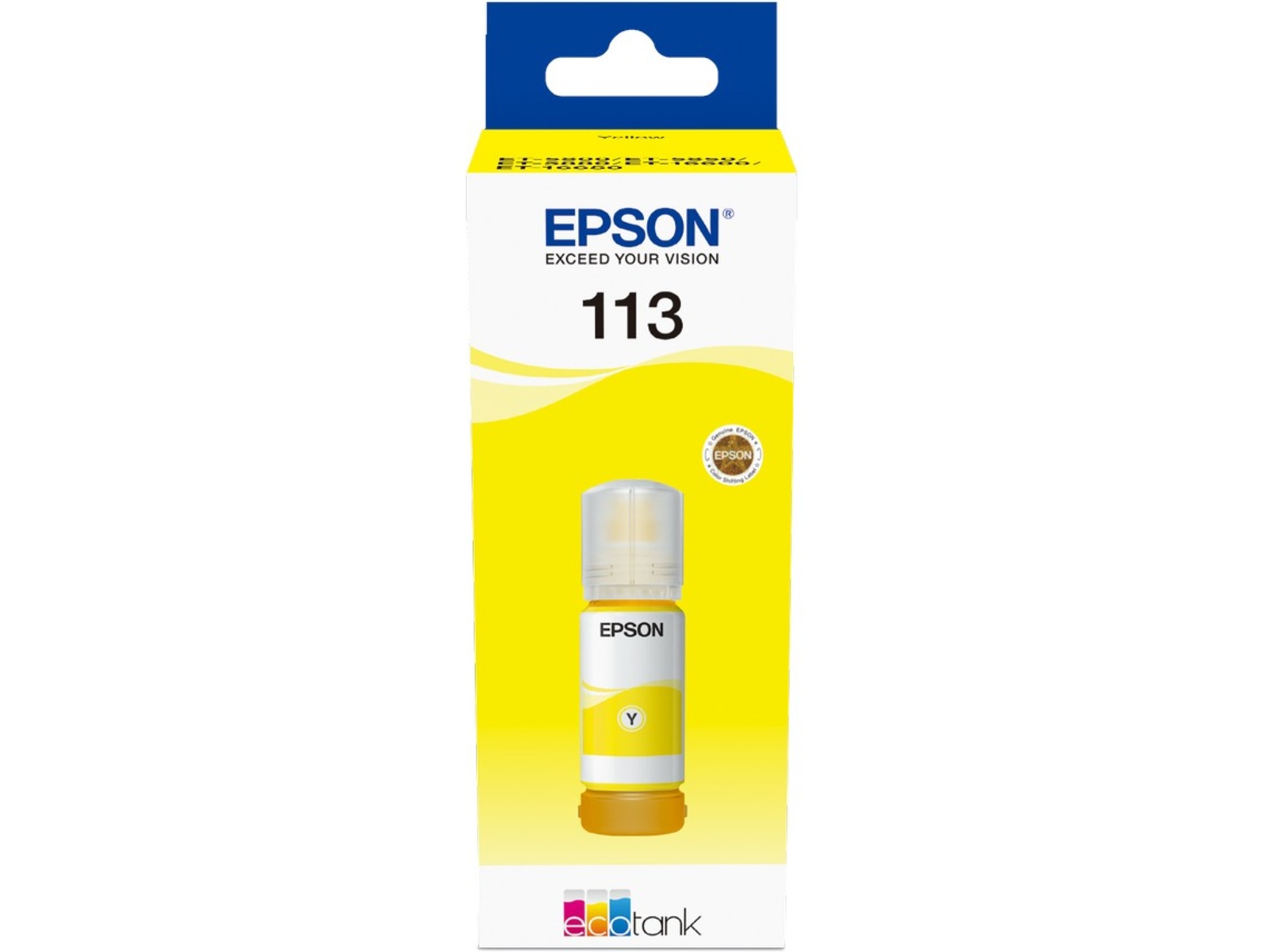 Epson Ink 113 Ecotank Yellow Blækpatroner
