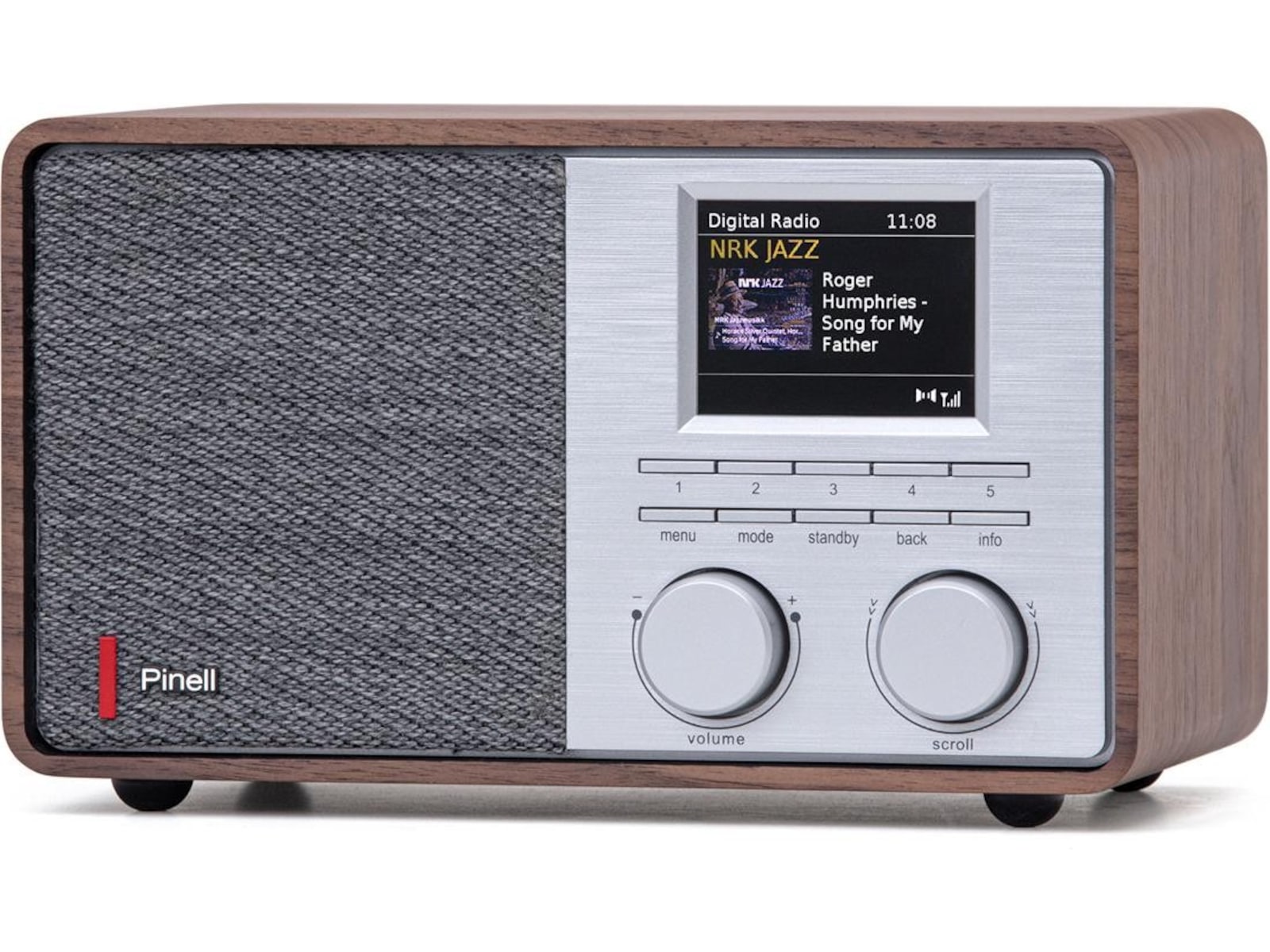 Pinell Supersound 201 (valnød) Radio & musikafspillere