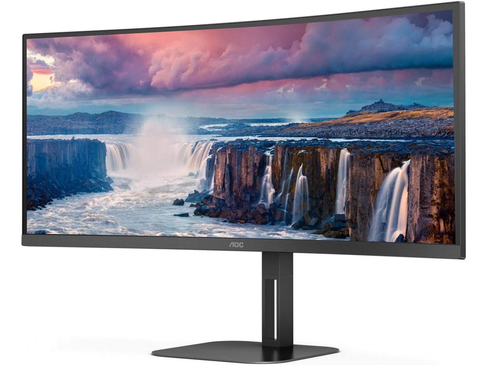 AOC 34" curved skærm CU34V5C/BK/23 Skærme