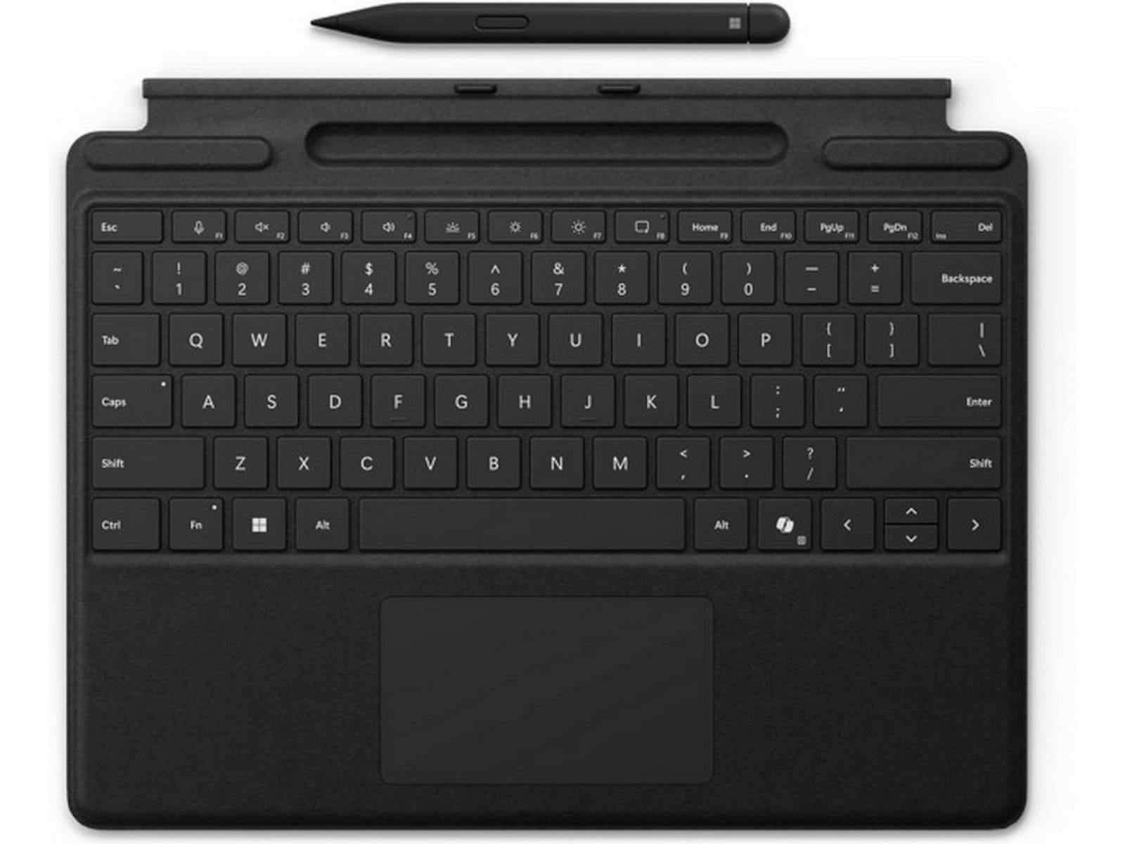 Microsoft Surface Pro Keyboard med Slim Pen (sort) Tastatur og stylus