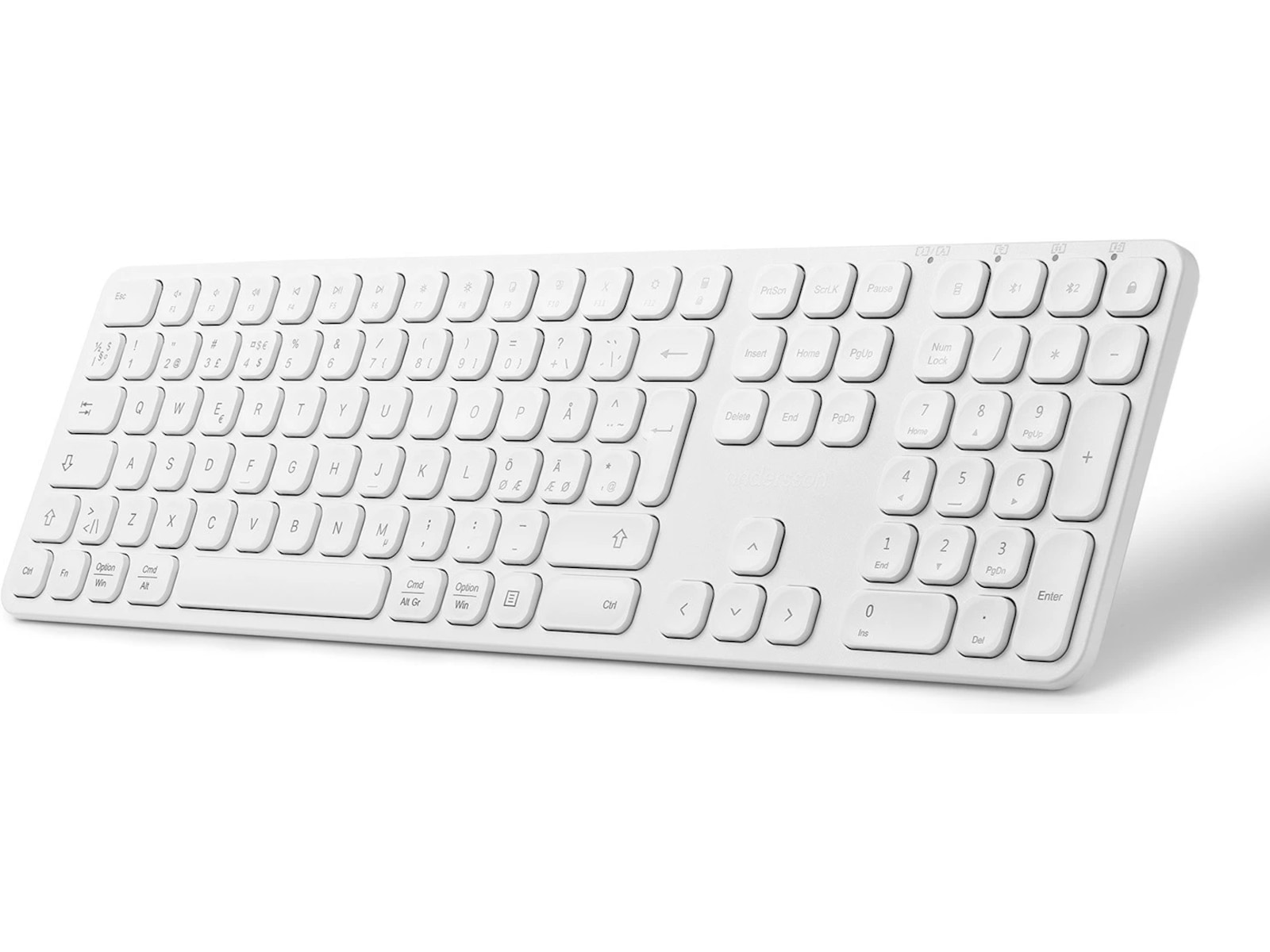 Andersson WSK-M3000 Tastatur og mus (hvid) Mus & keyboards -kombinasjonspakker