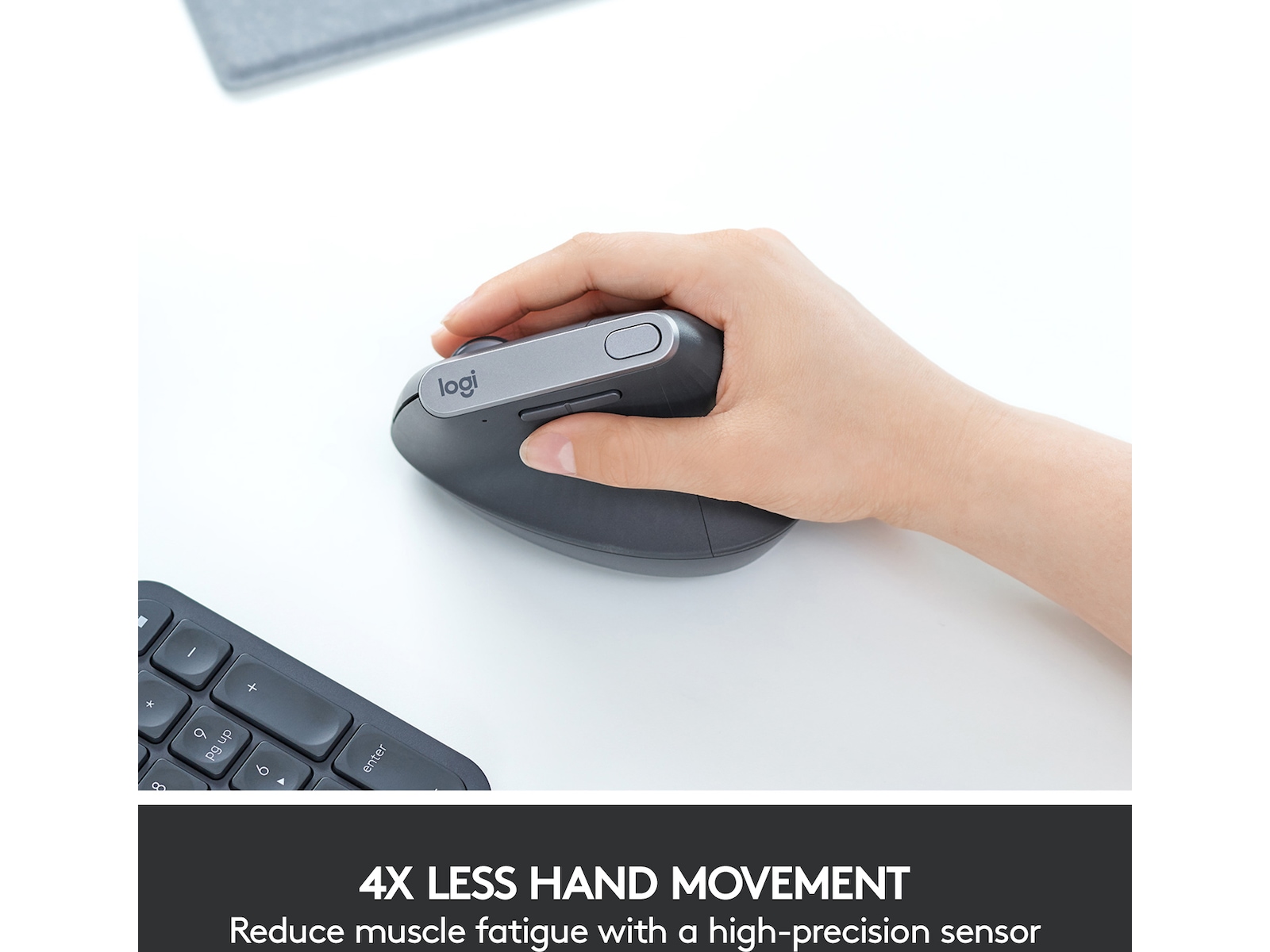 Logitech MX Vertical Trådløs Bluetooth Computermus Ergonomiske