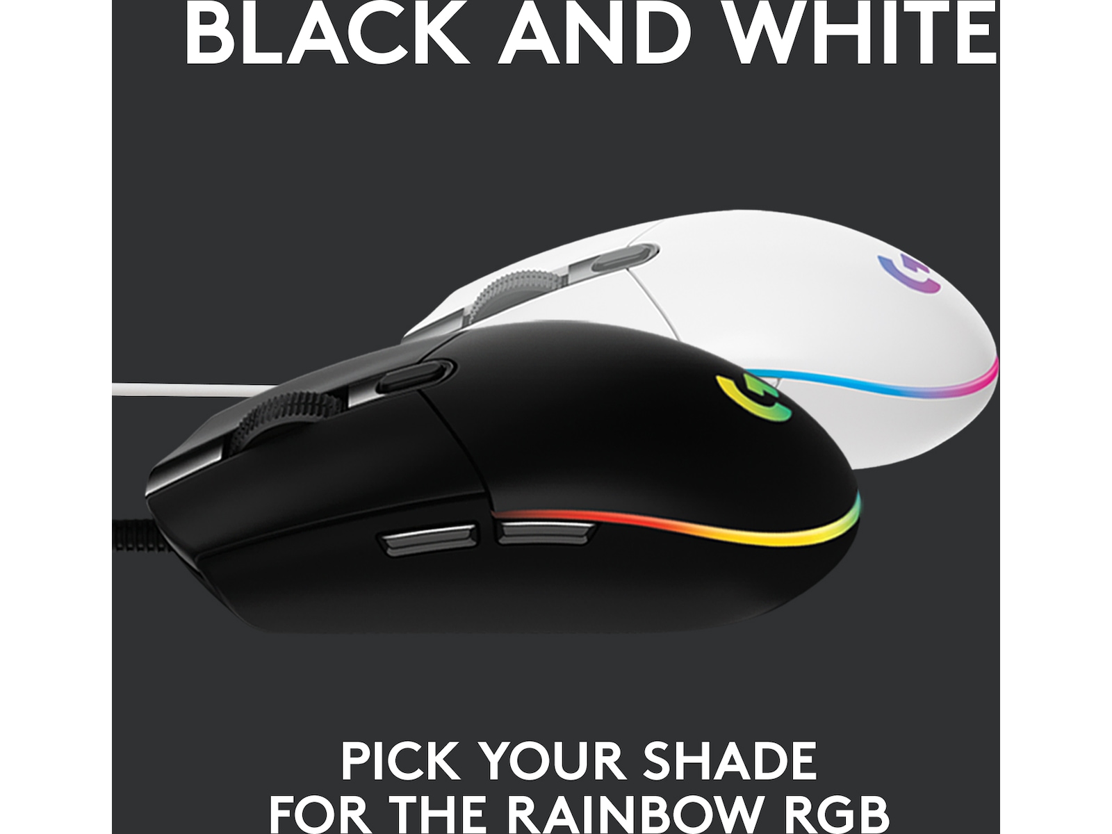 Logitech G203 Lightsync Gamingmus (sort) Gamingmus