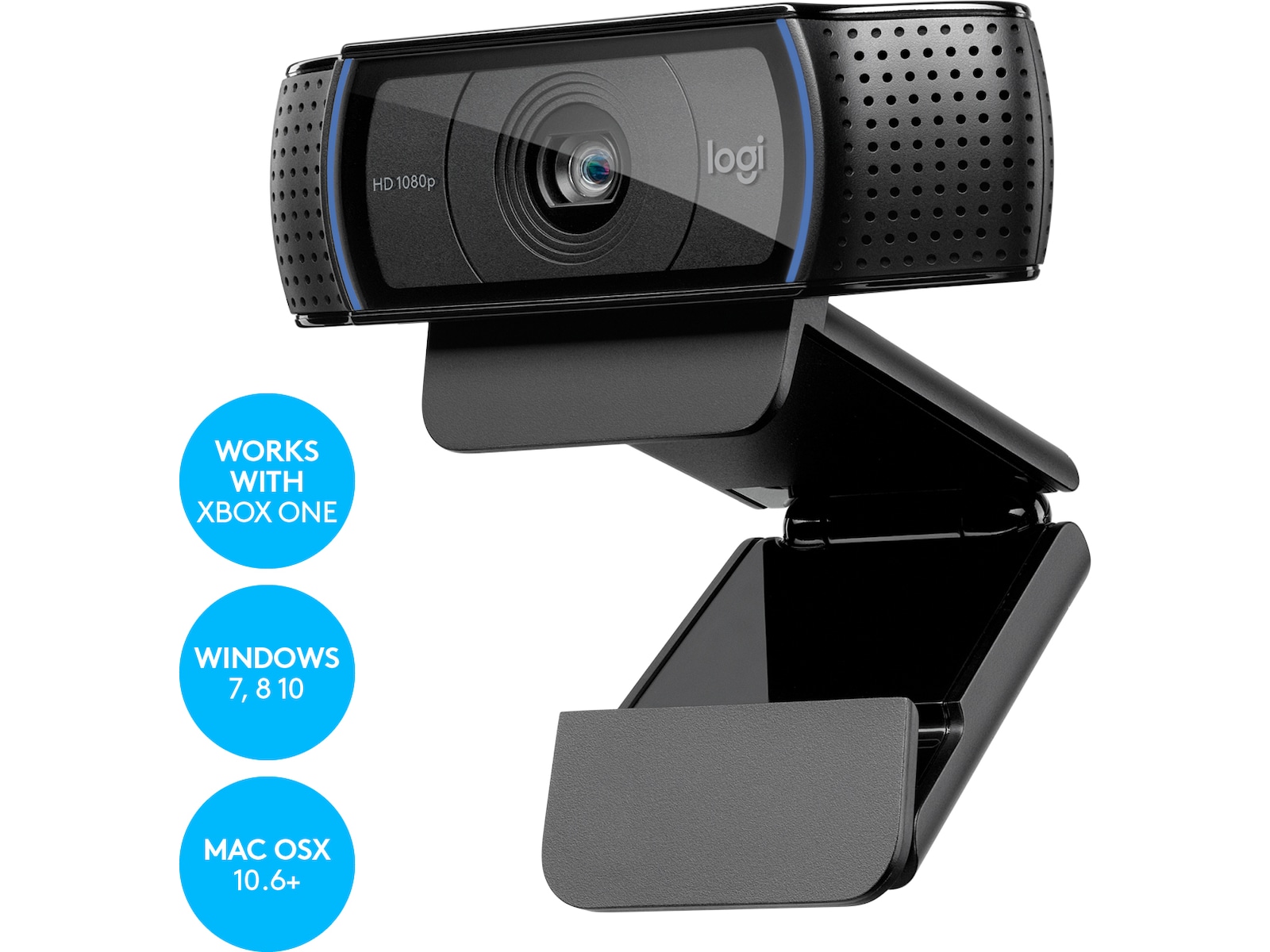 Logitech C920e HD 1080p Webcam - BLK - WW Webkameraer