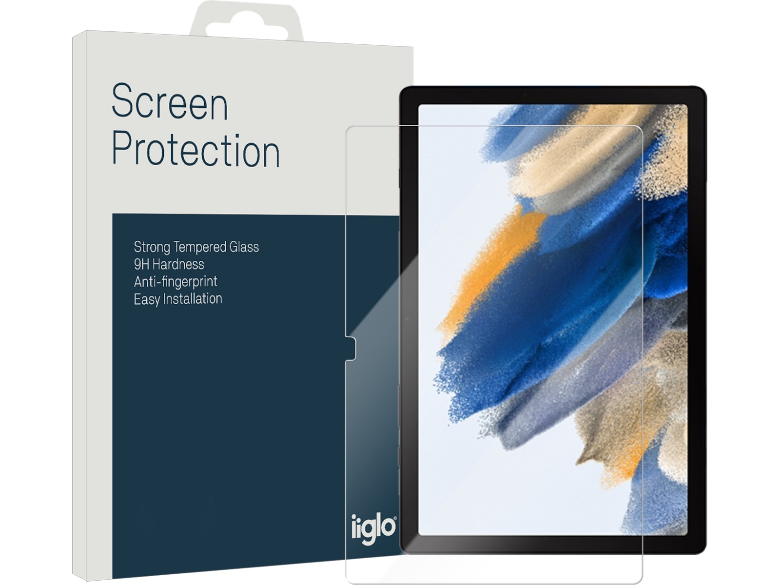 iiglo Galaxy Tab A8 10,5" Clear Glass Skærmbeskytter Skærmbeskyttelse tablet