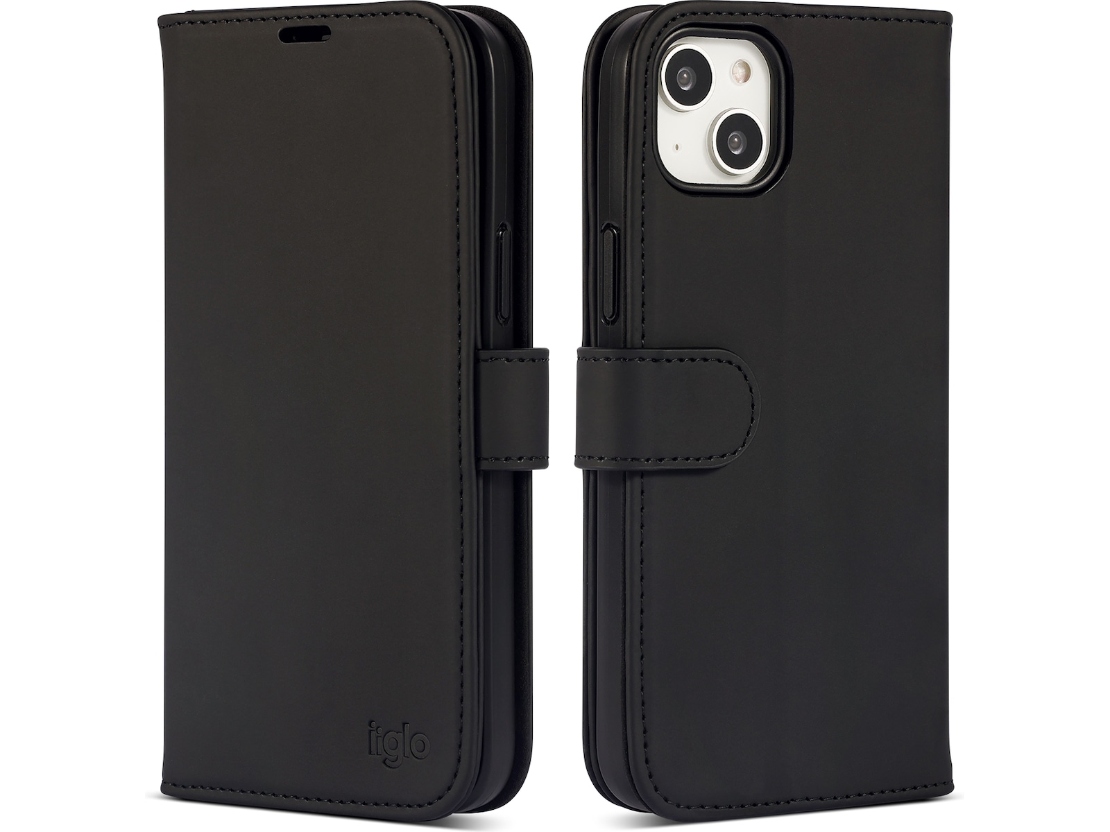 iiglo iPhone 15 Plus Wallet cover (sort) Mobilcover