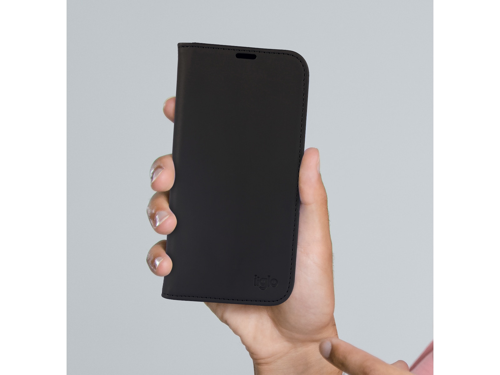 iiglo iPhone 15 Plus Wallet cover (sort) Mobilcover