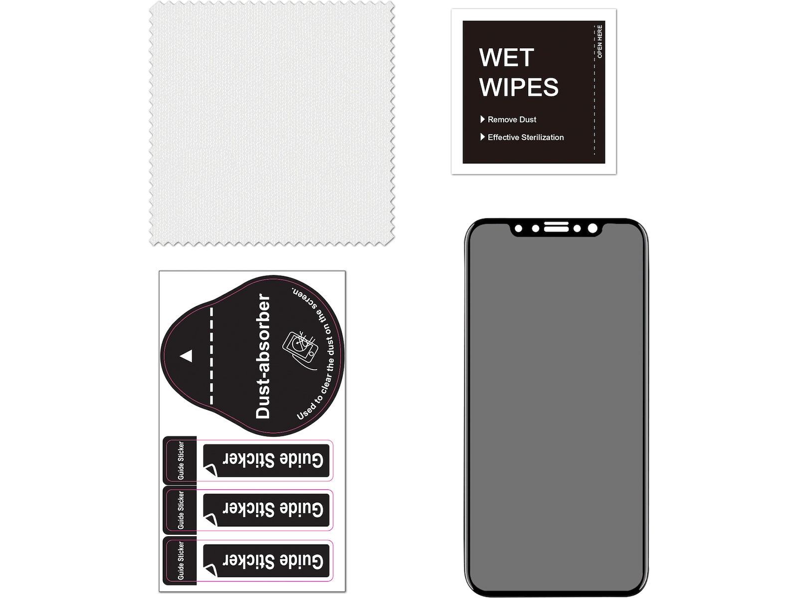 iiglo iPhone 11 3D Privacy Skærmbeskytter Skærmbeskyttelse mobiltelefon