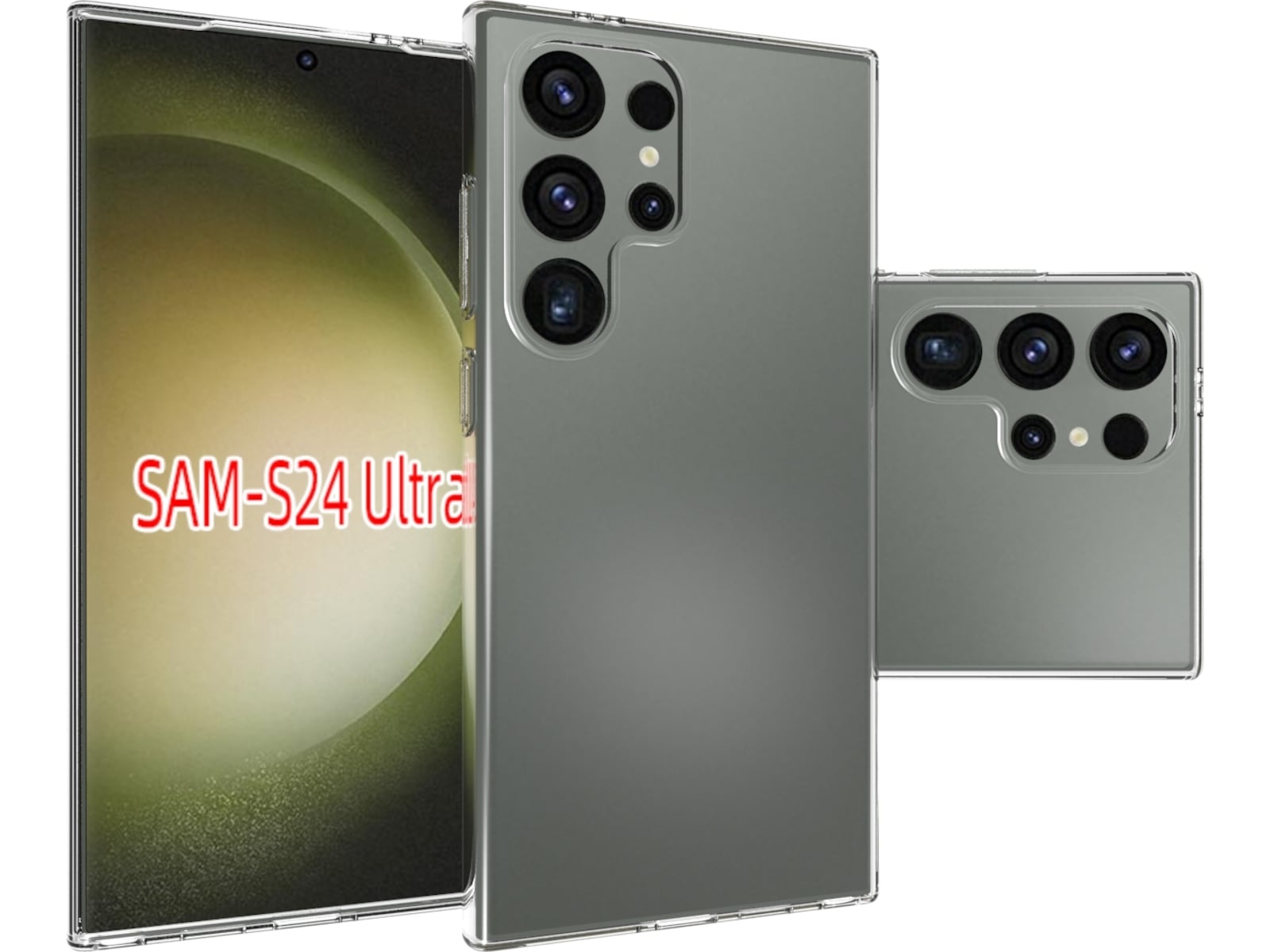 iiglo Galaxy S24 Ultra Silikone cover (gennemsigtig) Mobilcover